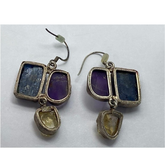 Just in- Charles Albert sterling silver and gem stones earrings and ring - Picture 4 of 5